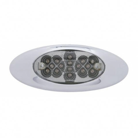 16 LED Phantom I Reflector Light (Clearance/Marker) - Amber LED/Clear Lens