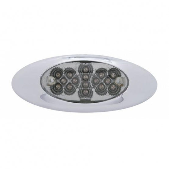 16 LED Phantom I Reflector Light (Clearance/Marker) - Amber LED/Clear Lens