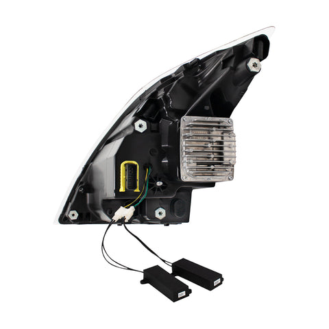 Blackout Full LED Headlight  With Switchable Sequential Turn Signal. 2018-2024 Volvo VNL-Passenger