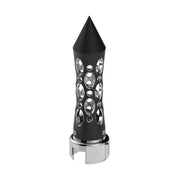 Thread-On Daytona Style Spike Gearshift Knob With 13/15/18 Speed Adapter - Black/Vertical