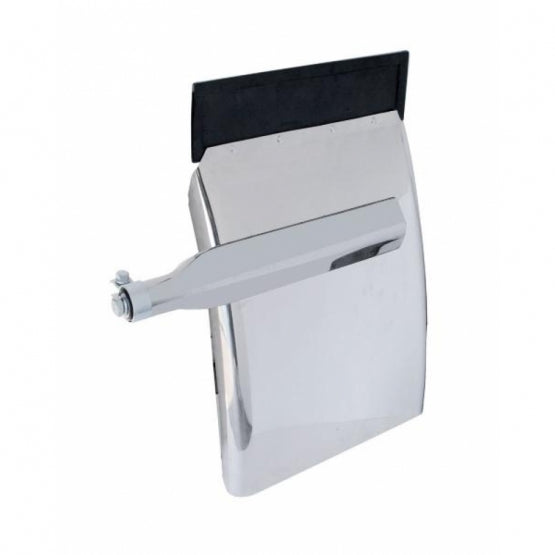 24" x 34" Deluxe Stainless Quarter Fender Set - Triangle Bracket
