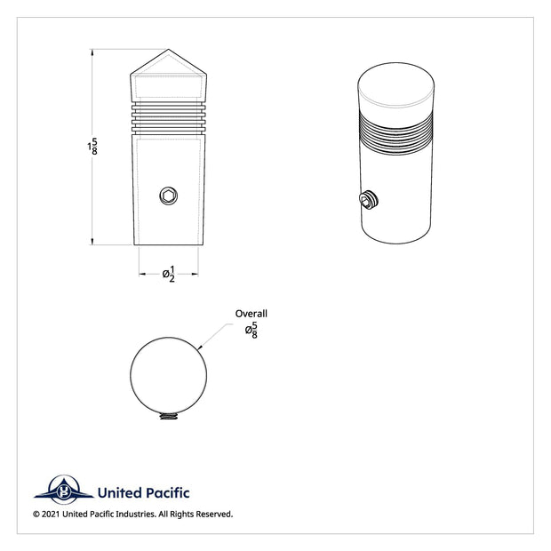 1-5/8" Short Toggle Switch Extension - Pointed
