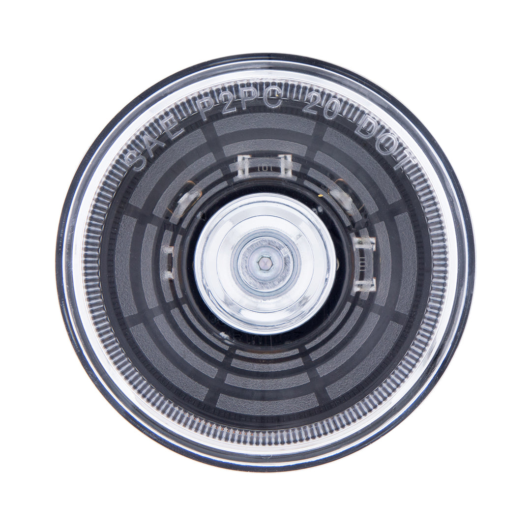 4 LED 2-1/2" Round Abyss Light (Clearance/Marker) - Amber LED/Clear Lens