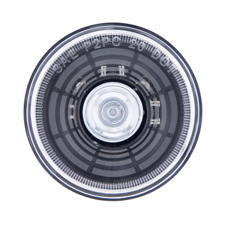 4 LED 2-1/2" Round Abyss Light (Clearance/Marker) - Amber LED/Clear Lens