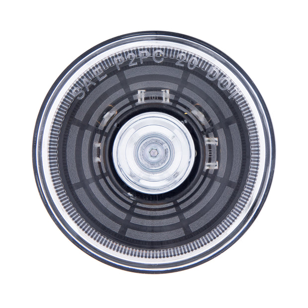 4 LED 2-1/2" Round Abyss Light (Clearance/Marker) - Amber LED/Clear Lens