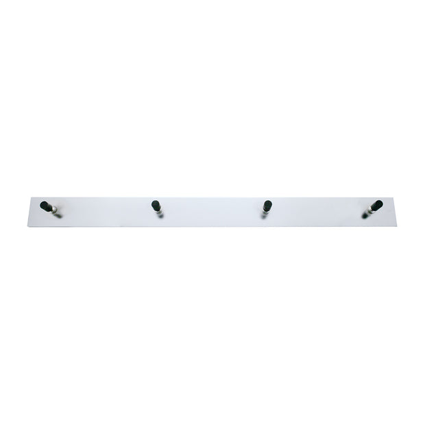 2" X 24" Chrome Top Mud Flap Plate - Welded Stud