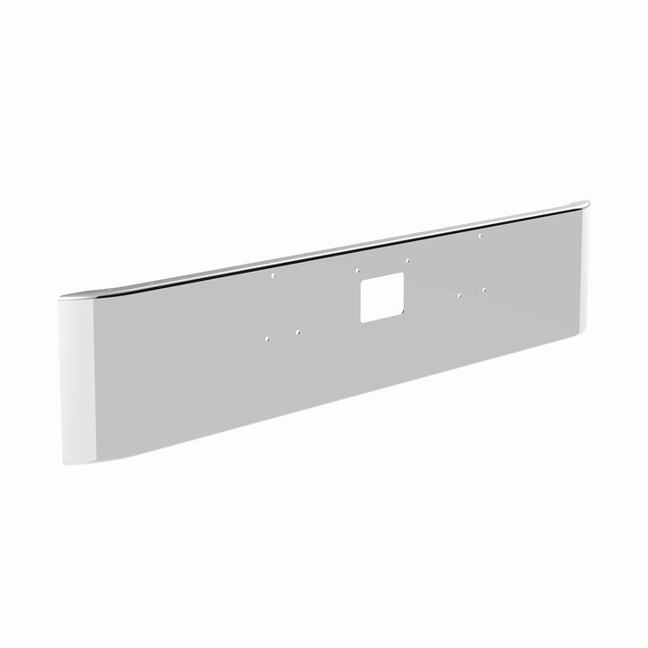 SS Clad Aluminum Bumper For 1987-2007 Peterbilt 379 - Curved Ends