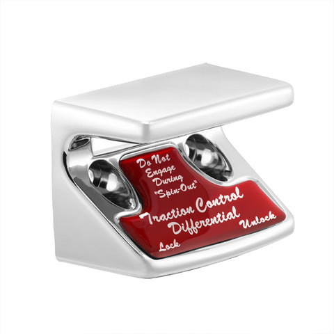 "Traction Control Differential" Switch Guard With Red Sticker