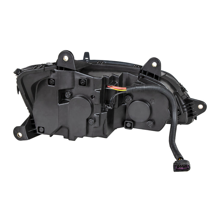 "Blackout" LED Headlight With LED Turn Signal &amp; LED Position Light Bar For 2008-2017 Kenworth T660 - Driver