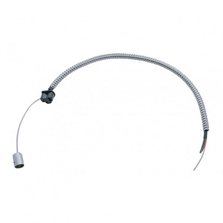 SS Guide 682-C Style Headlight Assembly W/Crystal Lens &amp; 10 LEDs Position Light - L/H (Horizontal Mount)