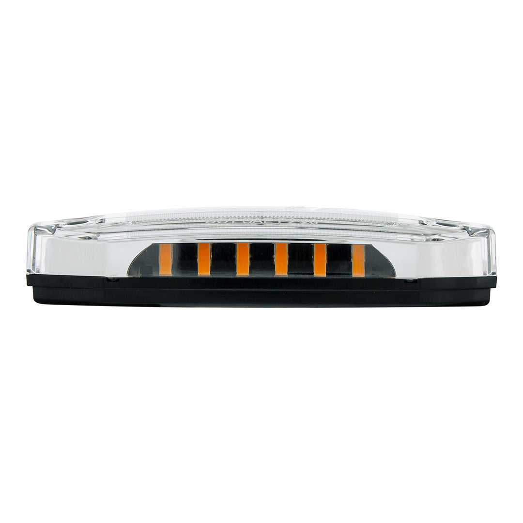 6 Amber LED Light (Clearance/Marker) With 6 Amber LED Side Ditch Light