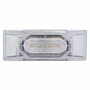 16 LED Reflector Light (Clearance/Marker) With Chrome Bezel - Amber LED/Clear Lens