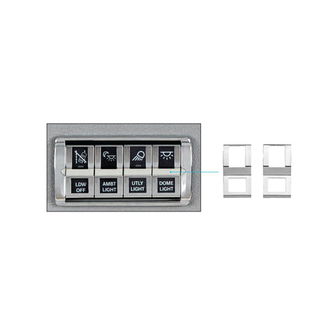 Chrome Switch Cover For 2018-2024 Freightliner Cascadia (2-Pack)