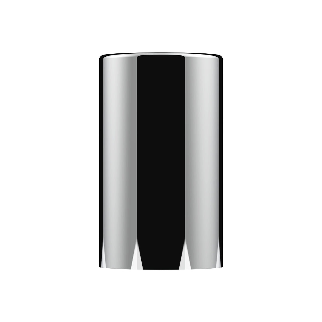 33mm x 3-1/2" Chrome Plastic Cylinder Nut Covers - Thread-On Pack of 10 United Pacific 10013