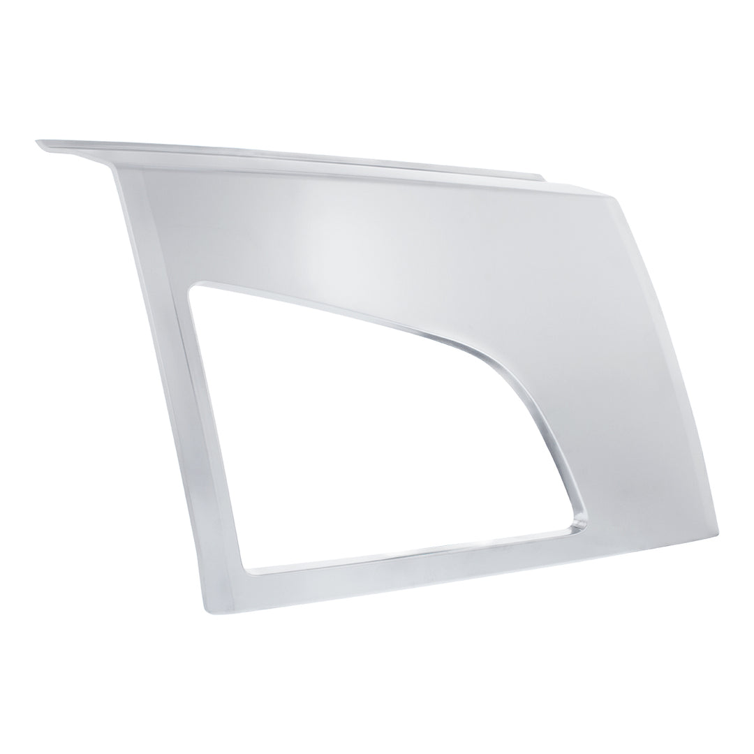ABS Satin Silver Bumper Fog Light Hole Cover For 2018-2024 Volvo VNL - Passenger