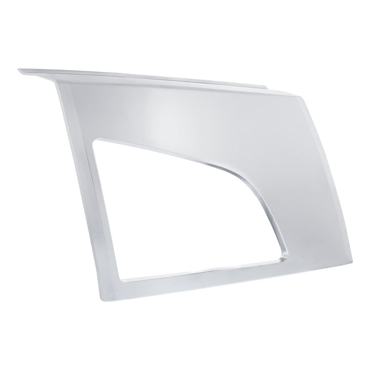 ABS Satin Silver Bumper Fog Light Hole Cover For 2018-2024 Volvo VNL - Passenger