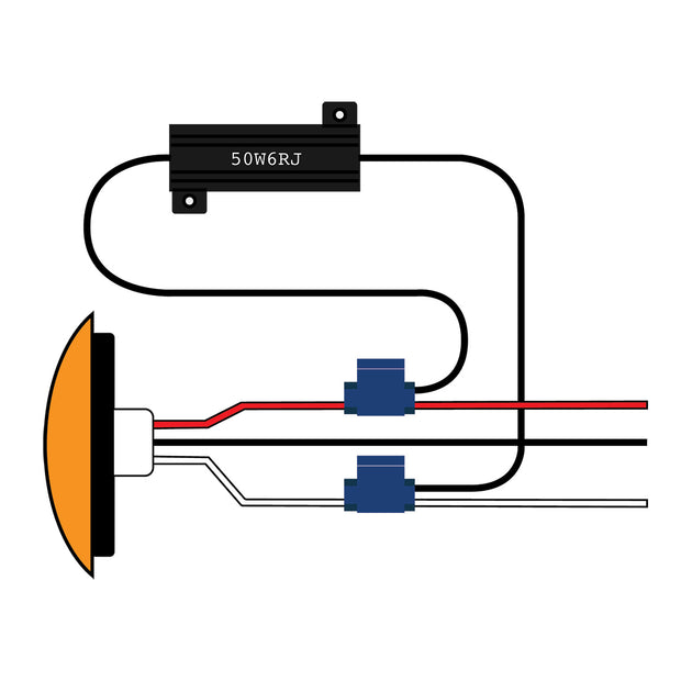 Load Resistor - 50 Watt/6 Ohm - Competition Series (Pair)