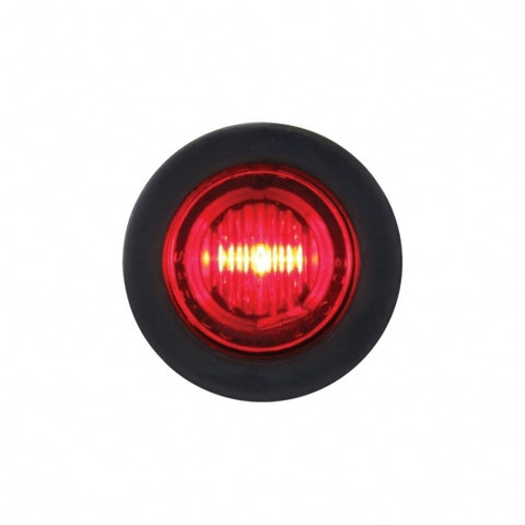 3 LED 3/4" Mini Light (Clearance/Marker) - Red LED/Red Lens
