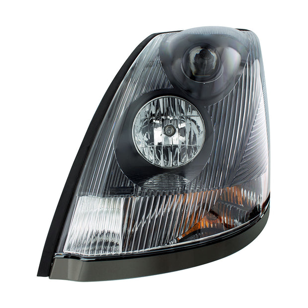 Black Headlight For 2003-2017 Volvo VN/VNL - Driver
