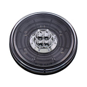 13 LED 4" Round Abyss Light (Turn Signal) - Amber LED/Clear Lens