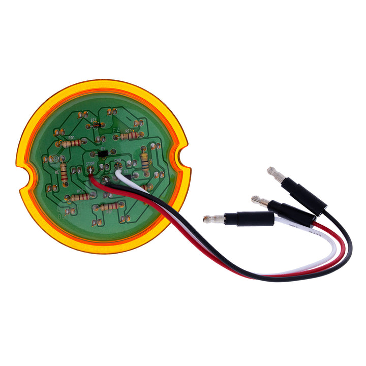 17 LED Dual Function Watermelon Cab Light - Amber LED/Amber Lens