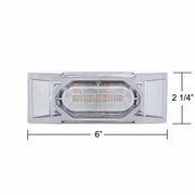 16 LED Reflector Light (Clearance/Marker) With Chrome Bezel - Amber LED/Clear Lens