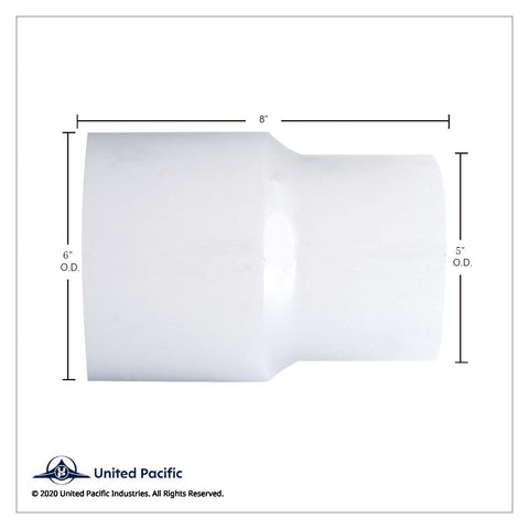 Aluminized Reducer 6" O.D. To 5" O.D.