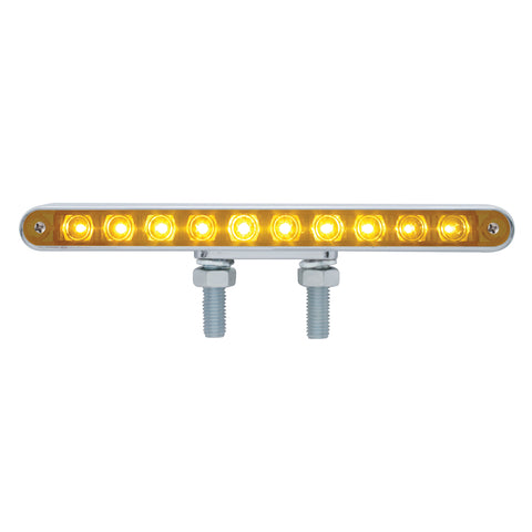 20 LED 9" Double Face Light Bar - Amber LED/Amber Lens