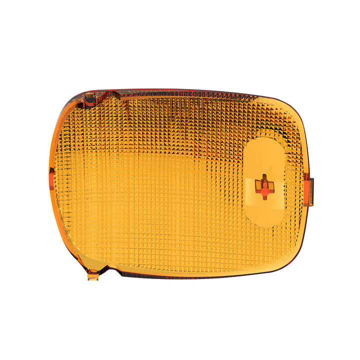 Rectangular Dome Light Lens For 2006+ Peterbilt - Amber