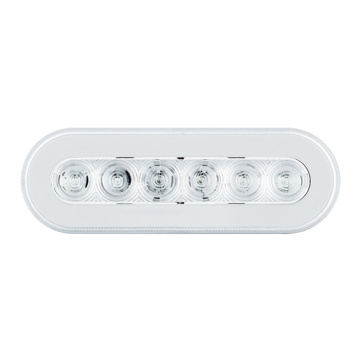 22 LED 6" Oval GloLight (Turn Signal) - Amber LED/Clear Lens