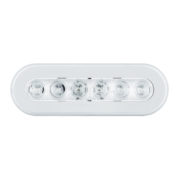 22 LED 6" Oval GloLight (Turn Signal) - Amber LED/Clear Lens