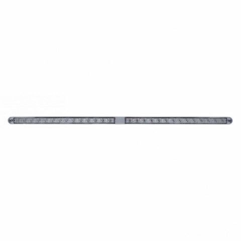 Dual 14 LED 12" Light Bars With Bezel - Green LED/Clear Lens