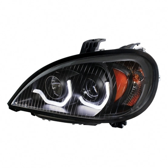 Blackout Projection Headlight With LED Position Light For 2001-2020 Freightliner Columbia - Driver