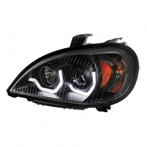 Blackout Projection Headlight With LED Position Light For 2001-2020 Freightliner Columbia - Driver