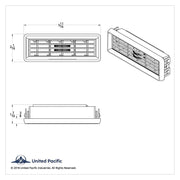 Chrome Plastic A/C Vent For International 2000 Or Earlier Model