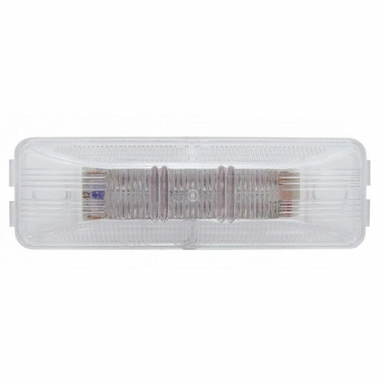 12 LED Rectangular Light (Clearance/Marker) - Red LED/Clear Lens