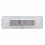 12 LED Rectangular Light (Clearance/Marker) - Red LED/Clear Lens