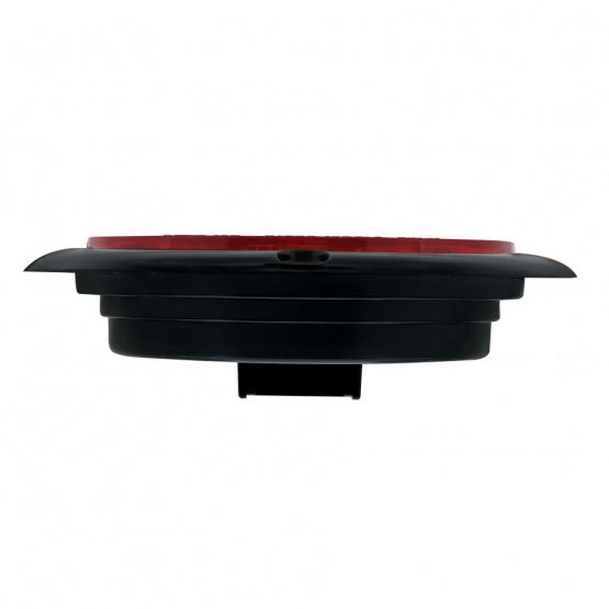 21 LED 4" Round Flange Mount GloLight (Stop, Turn &amp; Tail) - Red LED/Red Lens