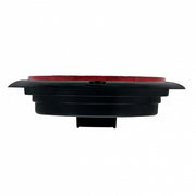 21 LED 4" Round Flange Mount GloLight (Stop, Turn & Tail) - Red LED/Red Lens