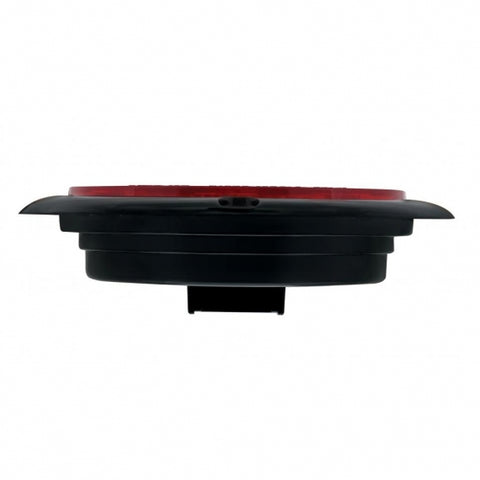 21 LED 4" Round Flange Mount GloLight (Stop, Turn & Tail) - Red LED/Red Lens