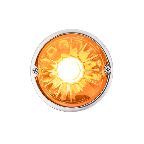 Glass Watermelon Light Kit With 4 LED Light-Amber LED/Amber Lens