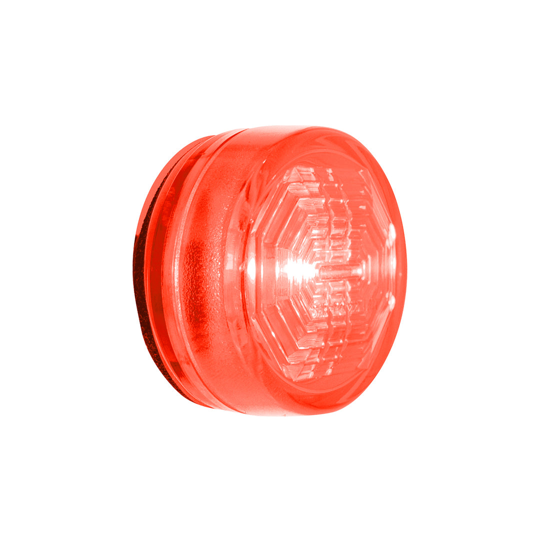 3 LED Oval Clearance/Marker Light-Red LED/Red Lens