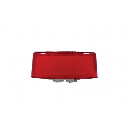 9 LED 2-1/2" Round GloLight (Clearance/Marker) - Red LED/Red Lens (Card)