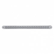 19 LED 12" Reflector Light Bar With Bezel (Stop, Turn & Tail) - Red LED/Clear Lens