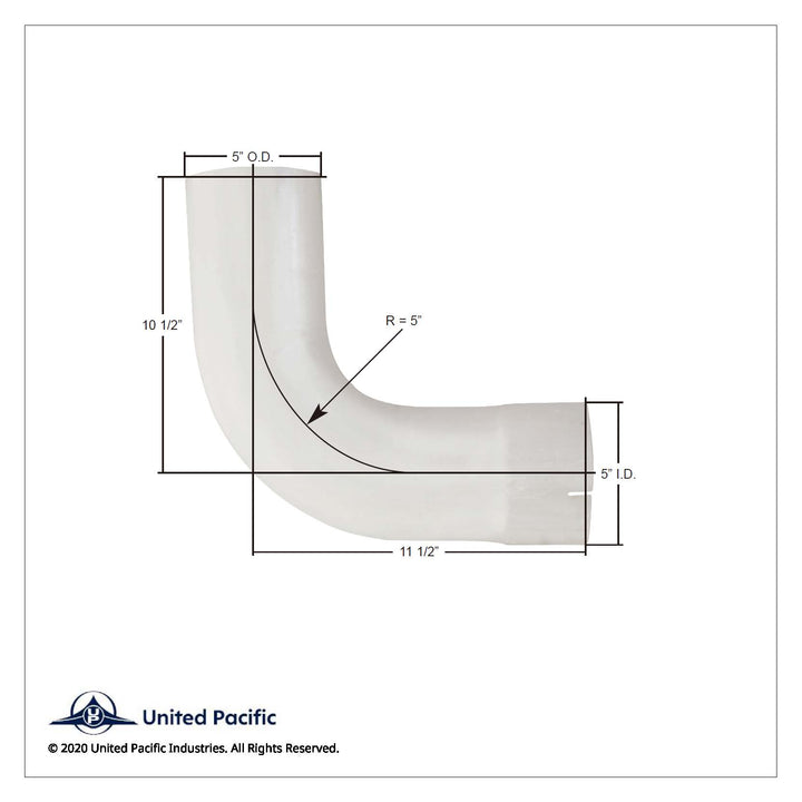 Aluminized 90 Degree Exhaust Elbow For Kenworth