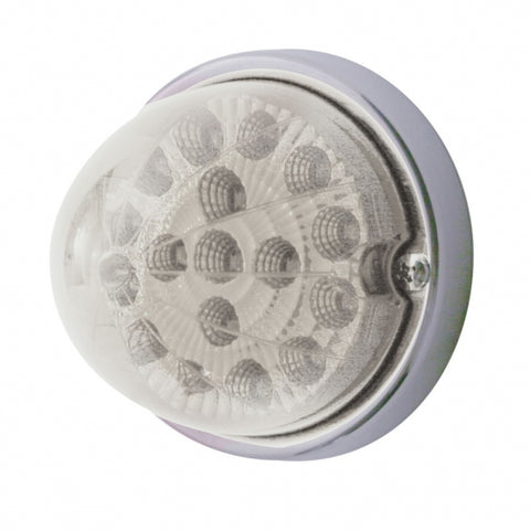 17 LED Watermelon Clear Reflector Flush Mount Kit - Red LED/Clear Lens