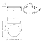 7" Stainless U-Bolt Exhaust Clamp