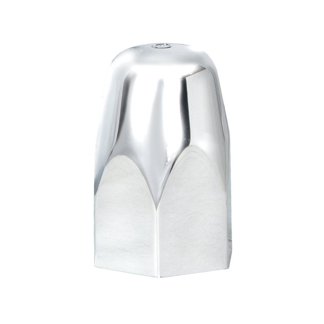1-1/2" x 2-3/4" Chrome Plastic Tall Nut Covers - Push-On (60-Pack)