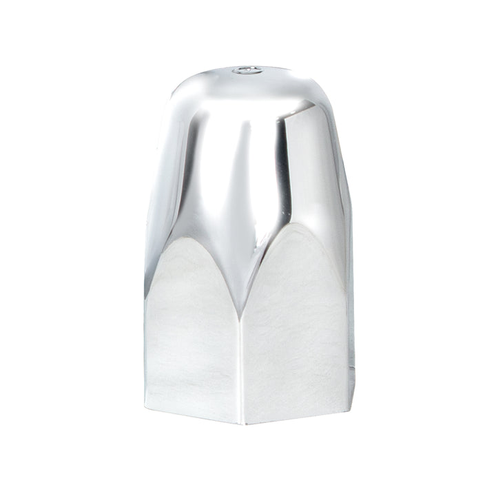 1-1/2" x 2-3/4" Chrome Plastic Tall Nut Covers - Push-On (60-Pack)