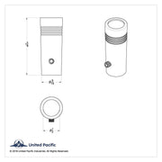 1-5/8" Short Toggle Switch Extension With Color Crystal - Clear Crystal